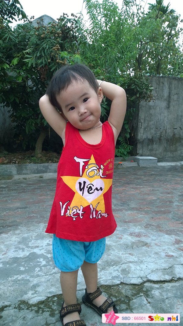 tớ có áo mới " Tôi Yêu Việt Nam", bố mua đó!